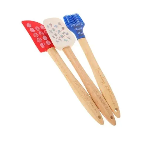Produktbild: Alipis Vielseitige Backutensilien Aus Silikon – 3-teiliges Set Spatel Pinsel Und Schaber – Perfekt Zum Streichen Und Verteilen Von Käse