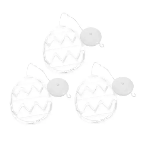 Produktbild: Alipis 3st Osterei-saugnapflampe Osterfenster-lichterketten Türschild Mit Häschenlicht Osterfensterdekorationen Osterdeko Zum Aufhängen Eierförmiges Licht Ornament Drinnen Plastik