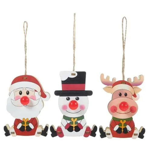 Produktbild: Alipis Eleganter Weihnachts-elch-schneemann mit Leuchtender Nase Dekorativer für Den Weihnachtsbaum Heimdekoration