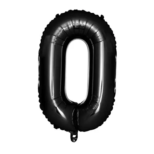 Produktbild: Alipis 40 Zoll Zahlenballons 50er Set Für Geburtstagsdekorationen Folienballons Zum Jahrestag Schwarze Folienballons
