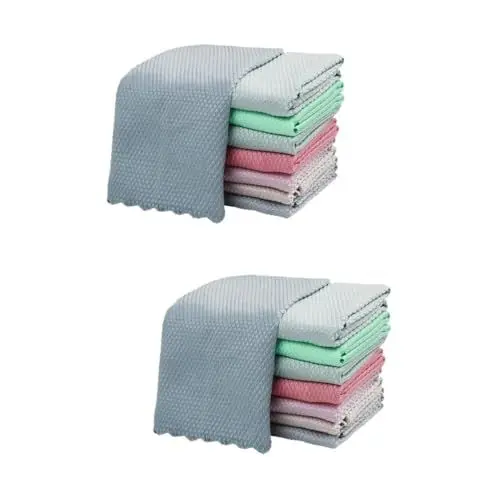 Produktbild: Alipis 40 STK Lappen Reinigungs Tücher Staubtuch Küche Waschlappen Putzlappen Für Die Küche Mikrofaser Geschirrtuch Saugfähige Handtücher Spülschwamm Superfeine Faser Abbaubar Putztuch