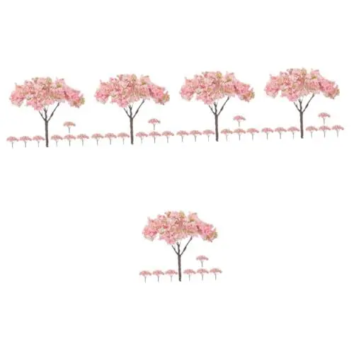 Produktbild: Alipis 40 STK Simulierter Kirschblütenbaum Mini-Landschaftsbaum Mini-Dioramen-Bäume Artificial Tree kreativität Modelle Sandtisch-Zubehör Baumbaumodell Pflanze blühender Baum Statue