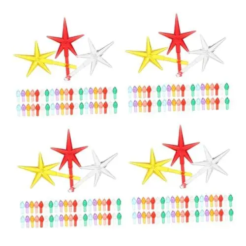 Produktbild: Alipis 4 Sätze Weihnachtsbaumbeleuchtung Ersatzlampen Glühbirnen Weihnachtsbaum Ersatzbeleuchtung Weihnachtsschmuck Glühbirnen Ersatz Weihnachtsbaum Ersatzteile 103 Stück * 4
