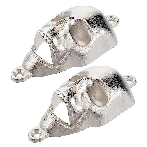 Produktbild: Alipis 4 Stück Halloween-Schädel-Flaschenöffner Bier Flaschenöffner Küchenwaren Korkenzieher halloween atmosphäre Glasöffner Schädel Flaschenöffner Bierdosenöffner Metall Hebel