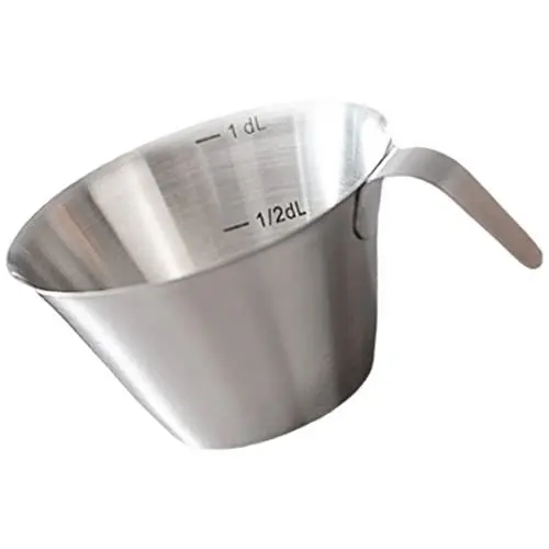 Produktbild: Alipis 4 Stück Kaffee Messbecher Espresso Messbecher 2 Tassen Messbecher Schwarze Messbecher Praktische Espressotasse Messbecher Skalieren Espresso-milch Metall Rostfreier Stahl Mit