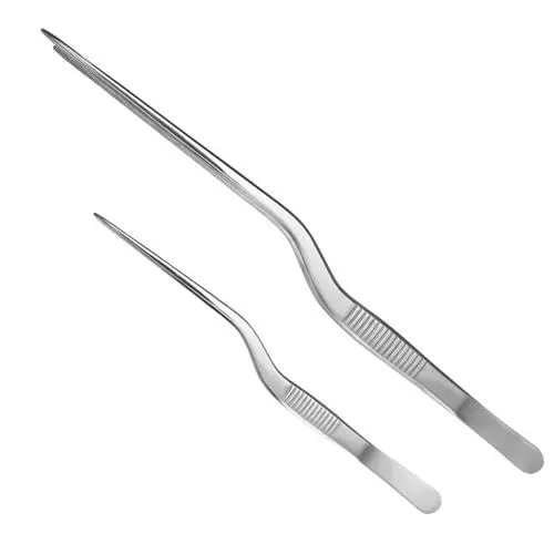 Produktbild: Alipis 4 Stück Pinzette Aus Edelstahl Professionelle Fischpinzette Plattierpinzette Professionelle, Lange Pinzette Für Die Küche Restaurantpinzette Kochen Abs Silver Rostfreier Stahl