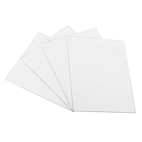Produktbild: Alipis 4 Stück Selbstklebende Spiegelfliesen Wandspiegeldekor Rahmenloses Acryl