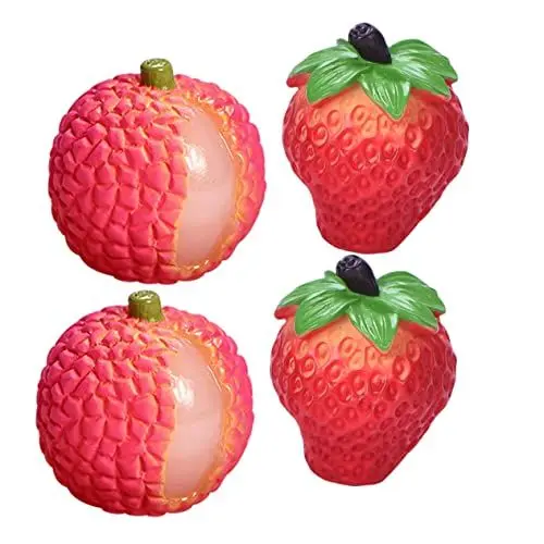 Produktbild: Alipis 4 Stück Simulation Gerade Nach Hause Zurückgekehrt Birnen Mini Lebensmittel Spielzeug Künstliche Früchte Kinderdekoration Miniatur Früchte Figuren Miniaturen Mikro