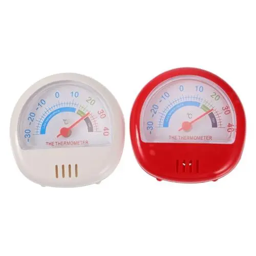 Produktbild: Alipis 4 Stück Thermometer Restaurant Feuchtigkeitsmesser Im Innenbereich Digitales Hygrometer Temperatur Kühler Gefrierraum Lcd-gefrierschrank Messgerät Plastik Mini Rot Kühlschrank