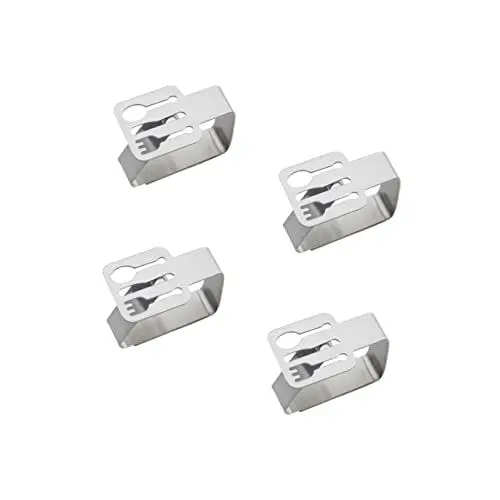 Produktbild: Alipis 4 Stück Tischdeckenhalter Outdoor- Restaurant-tischdeckenklammer Hochzeitstischdeckenklammer Picknick-tischtuch-clip Schreibtischaufsatz Tischtuchhalter Esstischdekoration