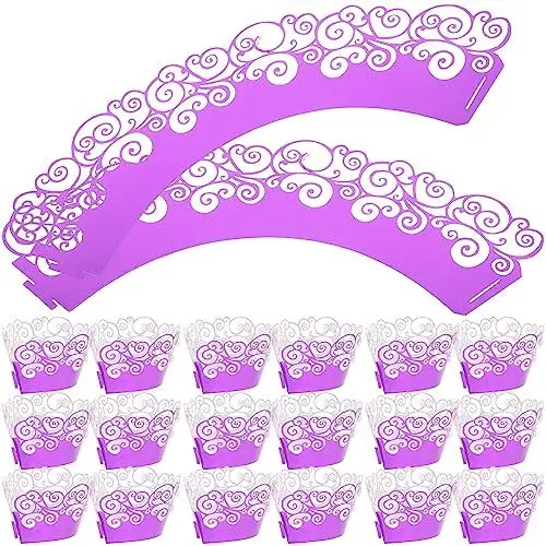 Produktbild: Alipis 50 Stücke Ausgefallene Cupcake Liner Muffin Fällen Cupcake Wrapper Für Backen Kein Verblassen Keine Zu Entfernen