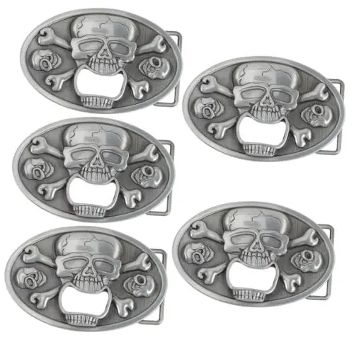 Produktbild: Alipis 5St -Hosenknopf halloween halloween assecoires Halloween-Schädel- Halloween Gürtelschnalle Halloween-Flaschenöffner -Dekoration