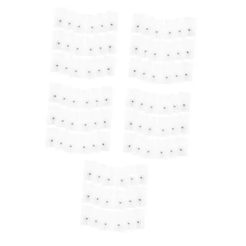 Produktbild: Alipis 5 Sätze Patch Kein Spurenaufkleber Aufkleber Für Hängende Regalschrauben Schwebende Regalhaken Selbstklebende Wandhaken Selbstklebende Hängende Nägel Rostfreier Stahl 18 Stück * 5