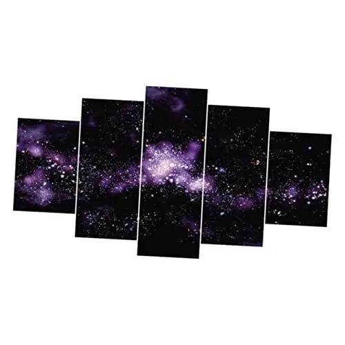 Produktbild: Alipis 5-teiliges Wandkunst-leinwandgemälde Ölkunst Gemälde Außenwandbehang Rahmenloses Stick-bild-kit Für Heimdekoration