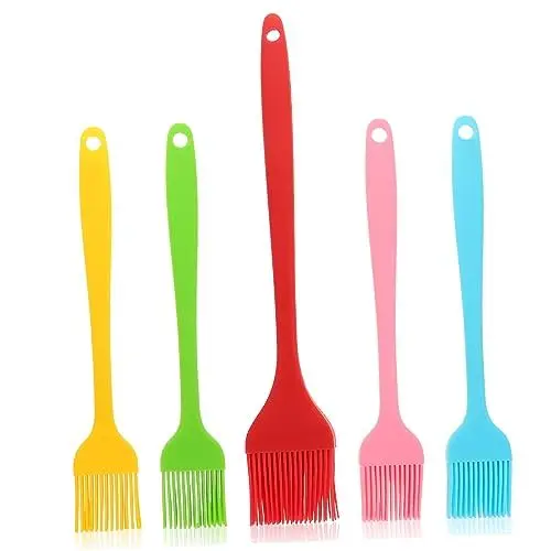 Produktbild: Alipis 5 Stücke Gebäck Silikon Hitzebeständig Öl Basting Pinsel Werkzeug Für Nicht-Kochen