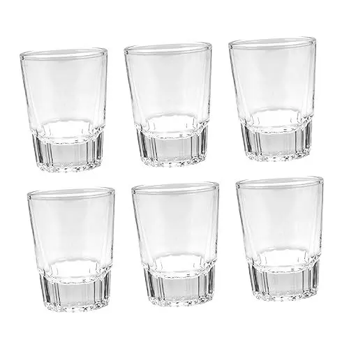 Produktbild: Alipis 6 Stück Whiskyglas Party Weinbecher Glas Whiskybecher Glas Bierbecher Desktop Whiskybecher Schnapsglas Urlaub Party Whiskeybecher Haushalt Weinglas Bar Weingläser