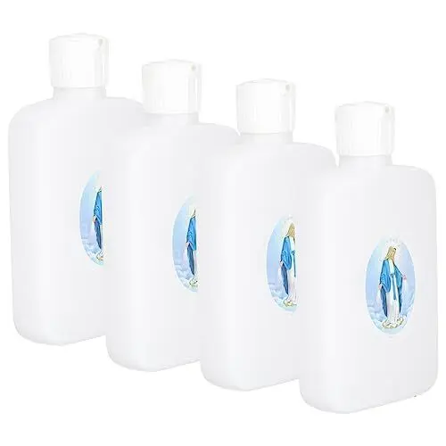 Produktbild: Alipis 6st Weihwasserflasche Taufschmuck Für Jungen Christlicher Wasserhalter Kreuz Dekorationen Kirchendekoration Plastikbehälter Marien-statue Heim Hochzeit Reisen Sport Kristallflasche