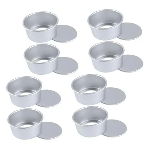 Produktbild: Alipis Runde Kuchenform 8er Set Praktische Backform Abnehmbarer Boden Für Tiefe Kuchenformen