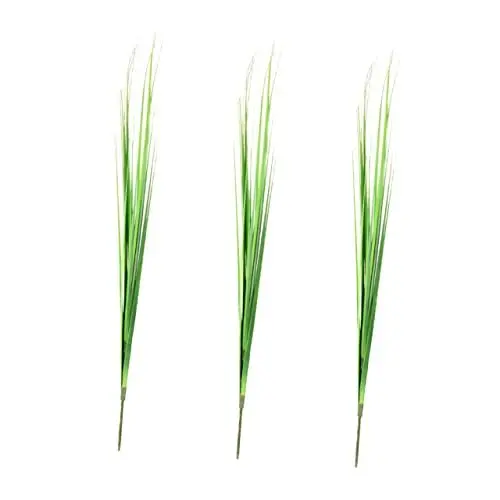 Produktbild: Alipis 9 STK Zwiebelgras Weizengras Pflücken Künstliche Sträucher Dekoration Lebensechte Blätter Outdoor Resistentes Weizengras Grün Pflanze Plastik Material Für Blumenarrangements