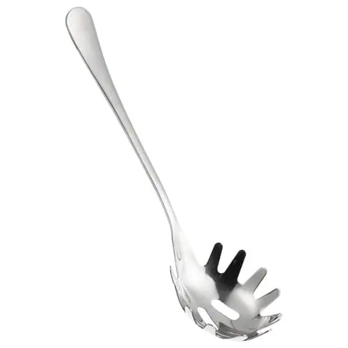 Produktbild: Alipis Edelstahl Spaghetti Löffel Spaghetti Server Aus Edelstahl Nudel Schöpfkelle Für Pasta Einfach Zu Reinigen Multifunktionales Küchenwerkzeug
