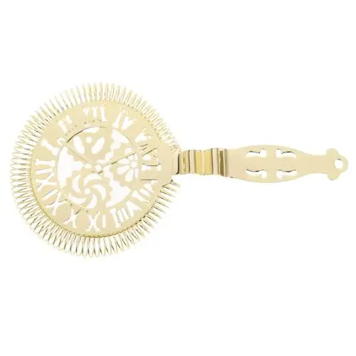 Produktbild: Alipis -Eistrenner Cocktailsieb Barwerkzeug Barsieb bar zubehör bar utensilien Stangensiebe -Eissieb aus Edelstahl Bar Sieb Barkeeper-Werkzeug Rostfreier Stahl Golden