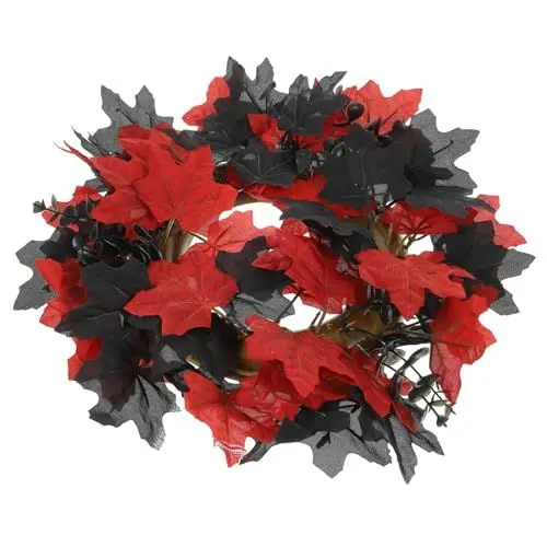 Produktbild: Alipis Halloween Party Favor Faux Maple Leaf Kranz Simulierte Leaf Garland Für Wohnkultur