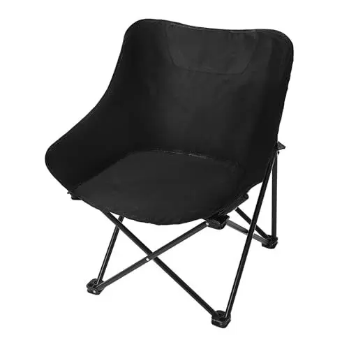 Produktbild: Alipis Faltbarer Campingstuhl Mit Tisch Und Getränkehalter Robuster Holzstuhl Für Garten Und Outdoor Idealer Anglerstuhl Mit Lendenpolster Bequem Und Platzsparend Für Reisen Und