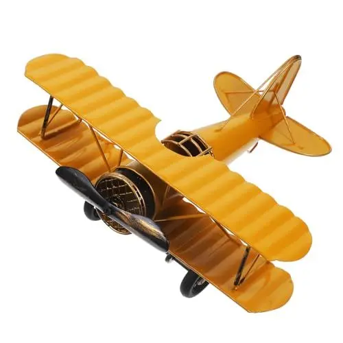 Produktbild: Alipis Flugzeugmodell Ornament Flugzeugmodell Metallhandwerk Flugzeugornament Modellflugzeug Metallhandwerk Flugzeugschmuck Metallflugzeugmodell Flugzeugmodelle Heimdekoration
