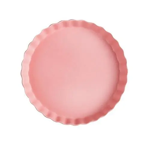 Produktbild: Alipis Frühstücksteller aus kreativer Keramik Frühstückstabletts Essgeschirr Platten geschirrtuch safe für Besteck Keramikplatte Haushaltsgeschirr Pasta westliche Platte Rosa