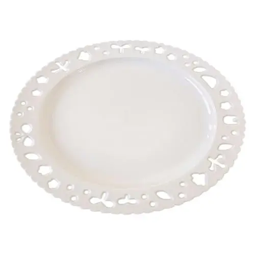 Produktbild: Alipis Mikrowellengeeigneter Spülmaschinenfester Eleganter Geprägter Keramikteller Für Desserts Zum Erntedankfest