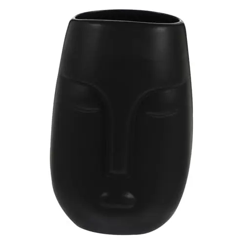 Produktbild: Alipis Elegante Vase Mit Menschlichem Gesicht – Kreativer Blumenhalter Mit Glatter Oberfläche Perfekt Als Heimdekoration Und