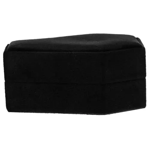 Produktbild: Alipis Gothic-Ehering-Box Ohrstecker-Etui Anhängeretui Kettenetui Sargringetui Halloween-Schmuckbehälter gotisch Schmuckkästchen kleiner Sarg Aufbewahrungskiste Ringhalter Flanell