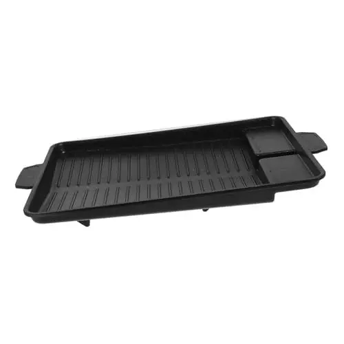 Produktbild: Alipis Grillplatte Für Herd Rechteckige Backform Mit Antihaftbeschichtung Bbq-grill-backgeschirr Für Outdoor Und Zuhause Lebensmittelecht Und Langlebig