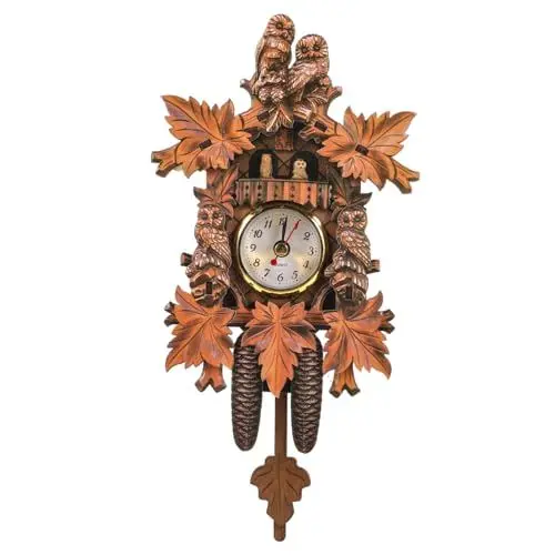 Produktbild: Alipis Handgefertigte Kuckucksuhr Für Zuhause Wohnzimmer Innen Wanduhr Robuste Wanduhr Retro Uhr Wanduhr Dekor Vogelhaus Form Wohnzimmer Wanduhr Schlafzimmer Wanduhr