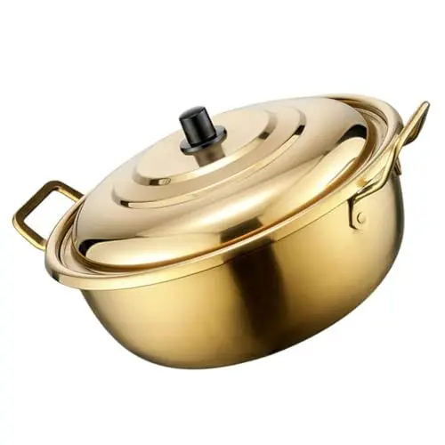 Produktbild: Alipis Ramen-topf Aus Kleiner Nudelkochtopf Instant-nudeltopf Mit Zwei Griffen Metallkochtopf Für Küche