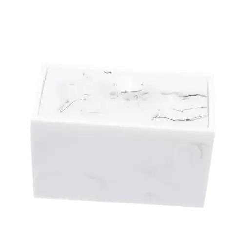 Produktbild: Alipis Großer Marmor-effekt Wattestäbchen Und Kosmetikpads Aufbewahrungsbehälter Mit Deckel Multifunktionale Box Für Badezimmer Schlafzimmer Und Büro Geruchsneutral Und Langlebig