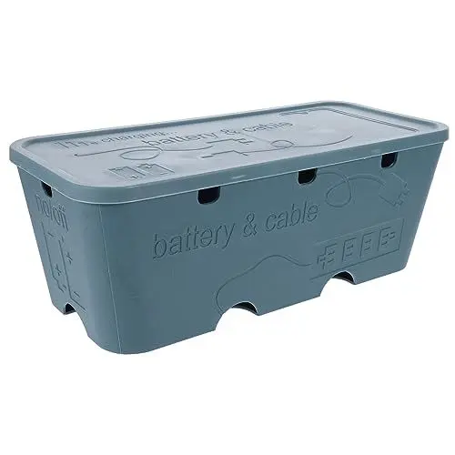 Produktbild: Alipis Kasten stecken verlegekabel Cable Box kabelmanagment kabelbox anschlussleitung Monitorständer Halter Draht-Organizer-Aufbewahrung Netzkabel-Organizer Plastik Blue