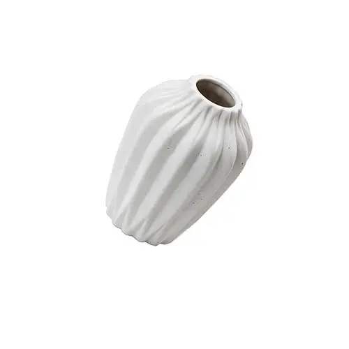 Produktbild: Alipis Blumenarrangement Keramikvase Kleiner Blumentopf Für Wohnkultur Künstlerische Vase Weißes Minivasen-Set