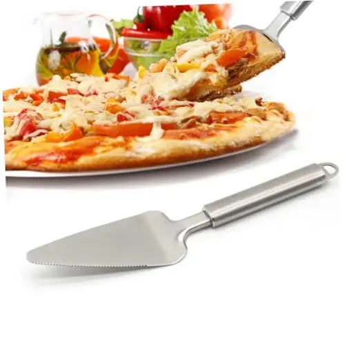 Produktbild: Alipis Pizza Spachtel Edelstahl Kuchenschneider Pizzaschneider Tortenheber Silber