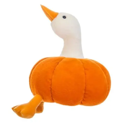 Produktbild: Alipis Kuscheliges Kürbis Plüschtier mit Entenmotiv Weiches Stofftier für Sofa Wohnzimmer und Schlafzimmer Halloween Dekoration und Geschenkidee für Freunde