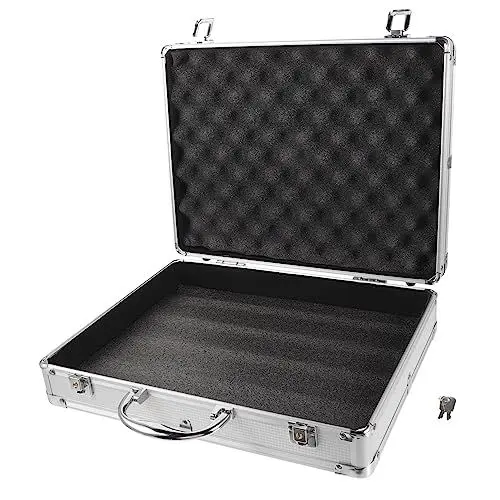 Produktbild: Alipis Laptop-Aktentasche Box-Metallkoffer Outdoor-Box-Werkzeug Hohe Kapazität Flightcase Mehrzweck-Werkzeugkoffer Griff Aus Aluminiumlegierung Instrumentenkoffer Stoßfester