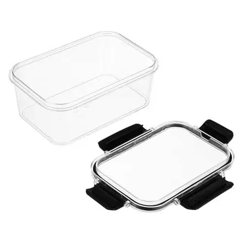 Produktbild: Alipis Teigtaschenbox Für Frauen Lunchbox Luftdichter Deckel Gemüse-lebensmittelbehälter Speisekammer-aufbewahrung Für Jungen Und Mädchen Schule Büro Schwarz