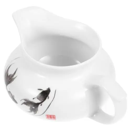 Produktbild: Alipis Milchkännchen mit Griff Keramikkrug Soßenkrug Kaffeekessel Pflegeleicht Dekoratives Design