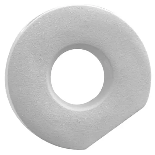 Produktbild: Alipis Nordische Keramikvase Schmal Minimalistisches Ringdesign Elegante Tischdeko für Wohnzimmer und Esszimmer Dekorative Blumenvase für Trockenblumen und Mittelstücke Weiß