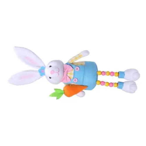 Produktbild: Alipis Osterhase Ausgestopfte Kaninchenspielzeuge Dekokissen Umarmungskissen Ostern Rannit Plüsch Osterbaumschmuck Kaninchen Stofftier Stoffhase Ornamente Vlies Ländlich