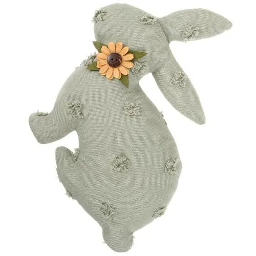 Produktbild: Alipis Rustikales Kaninchenornament Osterhasenfiguren Plüsch Osterhase Osterhasenpuppe Tischdeko Zu Ostern Plüschhasenfiguren Spielzeuge Dekoration Puppenaugen Osterhasen-Modell Stoff