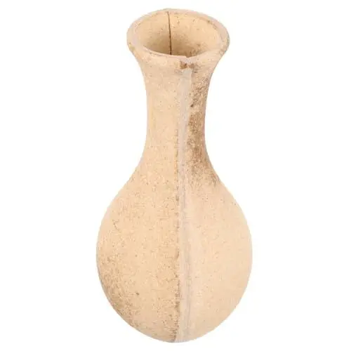 Produktbild: Alipis Schlichte Holzvase Handgefertigte Vase Schreibtisch Blumentopf DIY Holzvase Unfertiger Holz Blumentopf DIY Blumenflasche Blumenvasen Rustikale Blumenflasche DIY