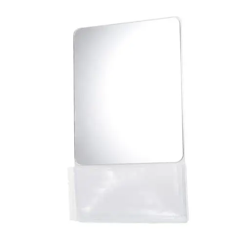 Produktbild: Alipis Schrankspiegel Magazinhalterung Ankleidespiegel Schönheitsspiegel Wand Schminktischspiegel Schminkspiegel für den Schrank dekorativer Spiegel Schließfachspiegelmagnet Plastik Weiß