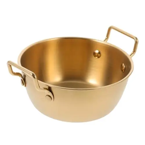Produktbild: Alipis Salatschüssel Aus Edelstahl 13 Cm Goldfarben Multifunktionale Servierschüssel Für Obst Snacks Und Desserts