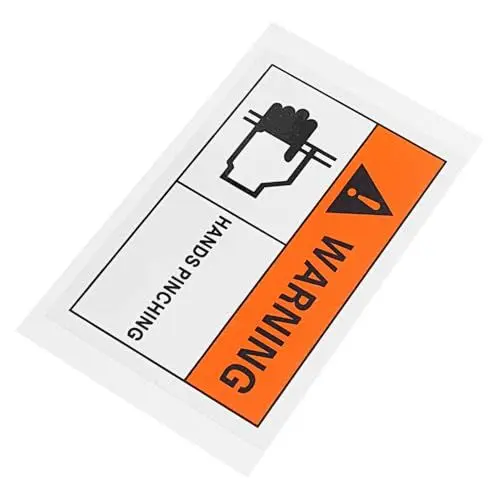 Produktbild: Alipis Sicherheitswarnaufkleber Vorsicht Hände Einklemmen Selbstklebendes Warnschild für Verletzungsprävention Zuhause Schule Büro Maschinen und Industrie